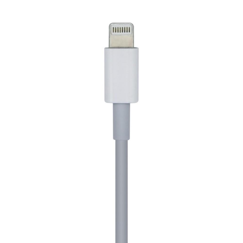 AISENS - Cable USB 2.0 USB-? A Lightning PD 2A, Lightning/M-USB-?/M, Blanco, 1.0m