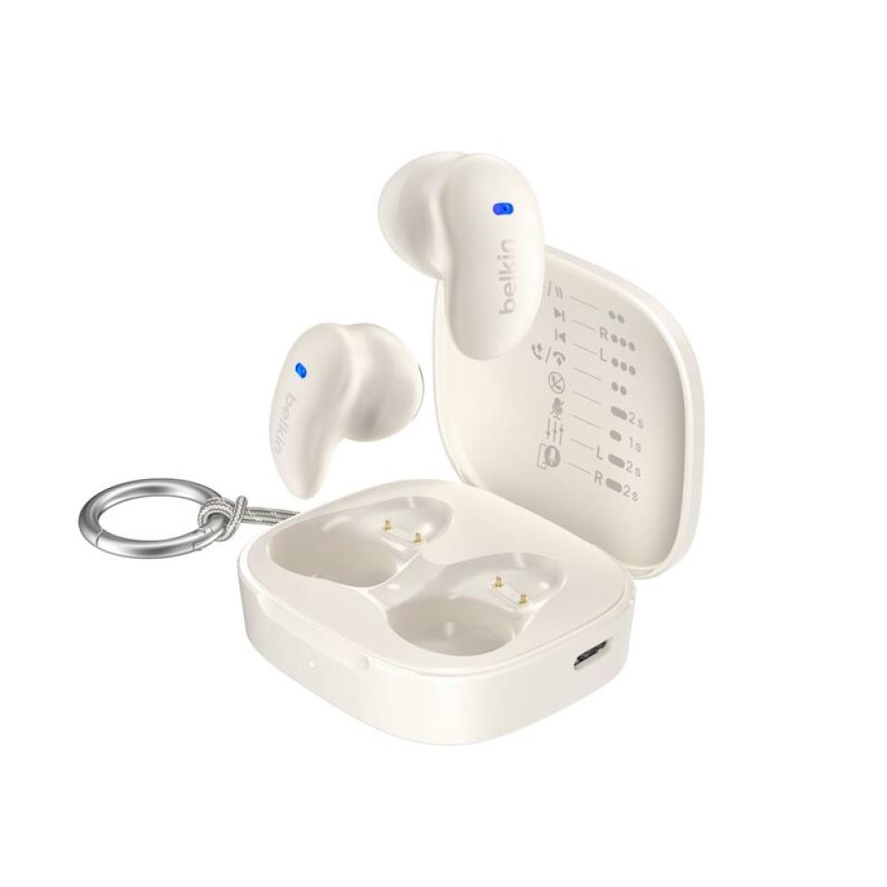 Belkin - SoundForm Anywhere Auriculares Inalámbrico y alámbrico Dentro de oído Llamadas/Música USB Tipo C Bluetooth Blanco