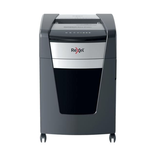 Rexel - XP420+ triturador de papel Corte cruzado 55 dB Negro
