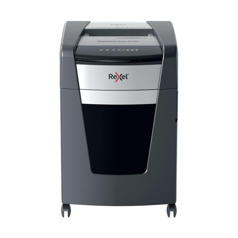 Rexel - XP420+ triturador de papel Corte cruzado 55 dB Negro