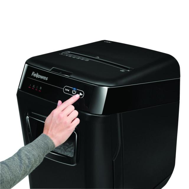 Fellowes - AutoMax 150C triturador de papel Corte cruzado 23 cm Negro, Gris