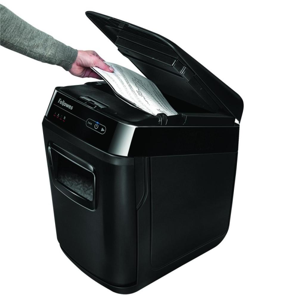 Fellowes - AutoMax 150C triturador de papel Corte cruzado 23 cm Negro, Gris