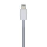 AISENS - Cable USB 2.0 USB-C A Lightning PD 2A, Lightning/M-USB-C/M, Blanco, 2.0m