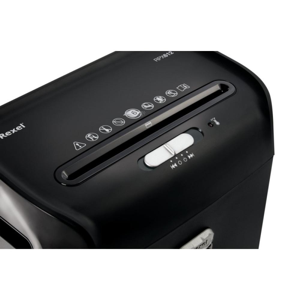 Rexel - Promax RPX612 triturador de papel Corte cruzado 58 dB 22 cm Negro - 2101828A