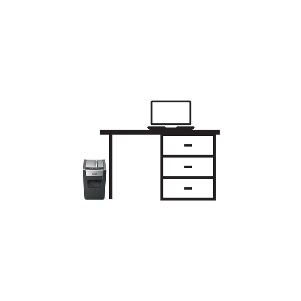 Rexel - Momentum X410-SL triturador de papel Corte cruzado 62 dB Negro, Gris