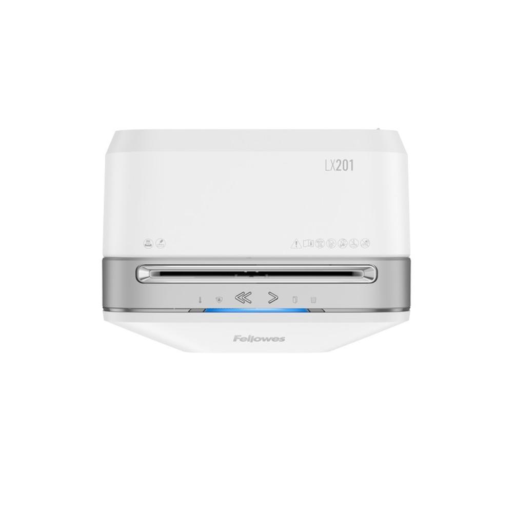 Fellowes - Powershred LX201 triturador de papel Microcorte 23 cm Blanco