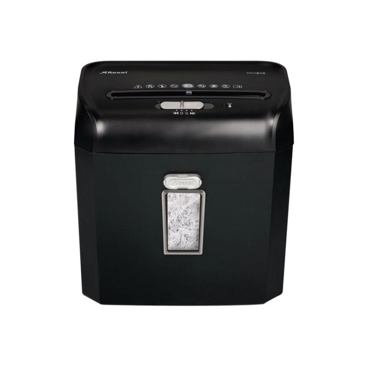 Rexel - ProMax RPX612 triturador de papel Corte cruzado 58 dB 22 cm Negro - 2104579EU