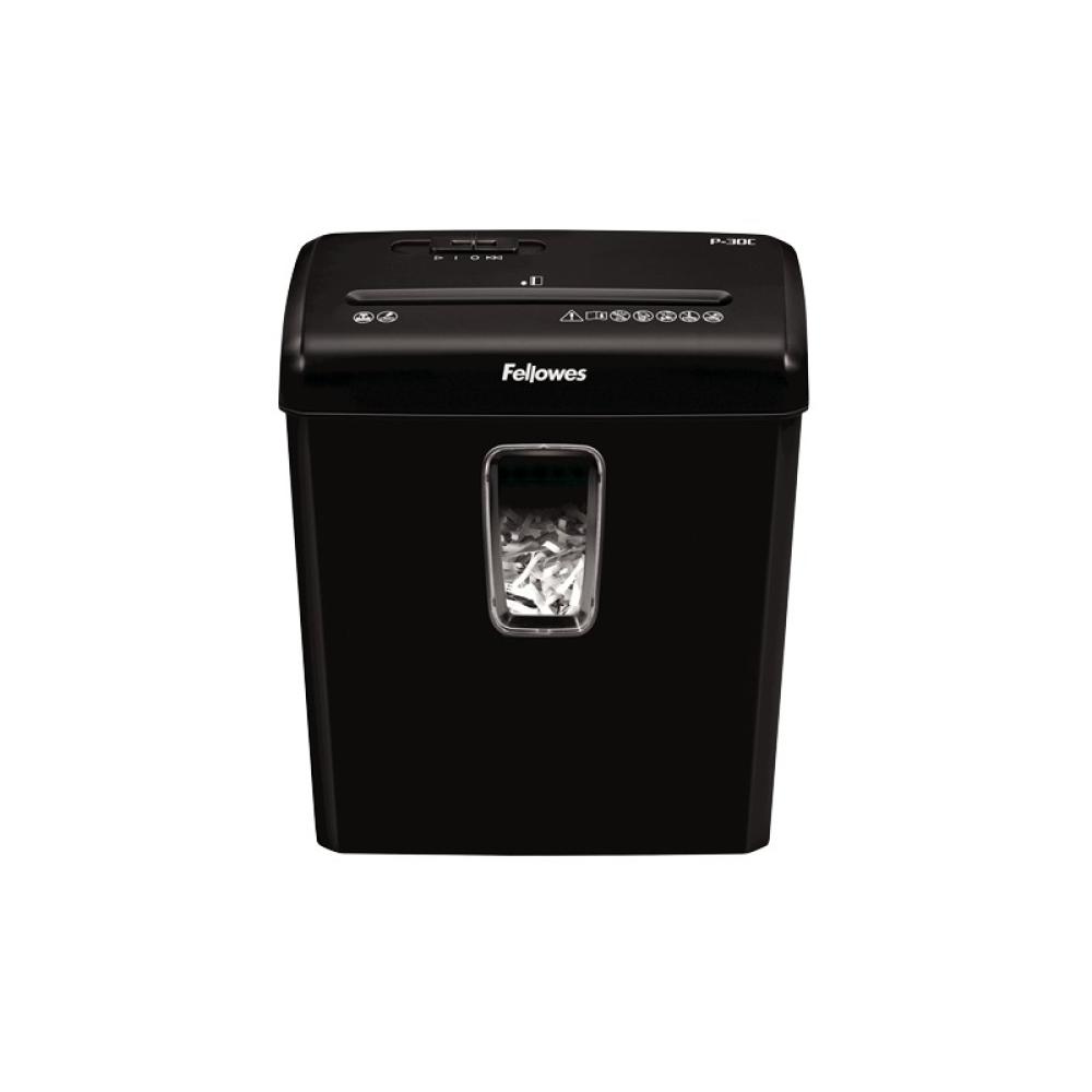 Fellowes - Powershred P-30C triturador de papel Corte cruzado 22 cm Negro