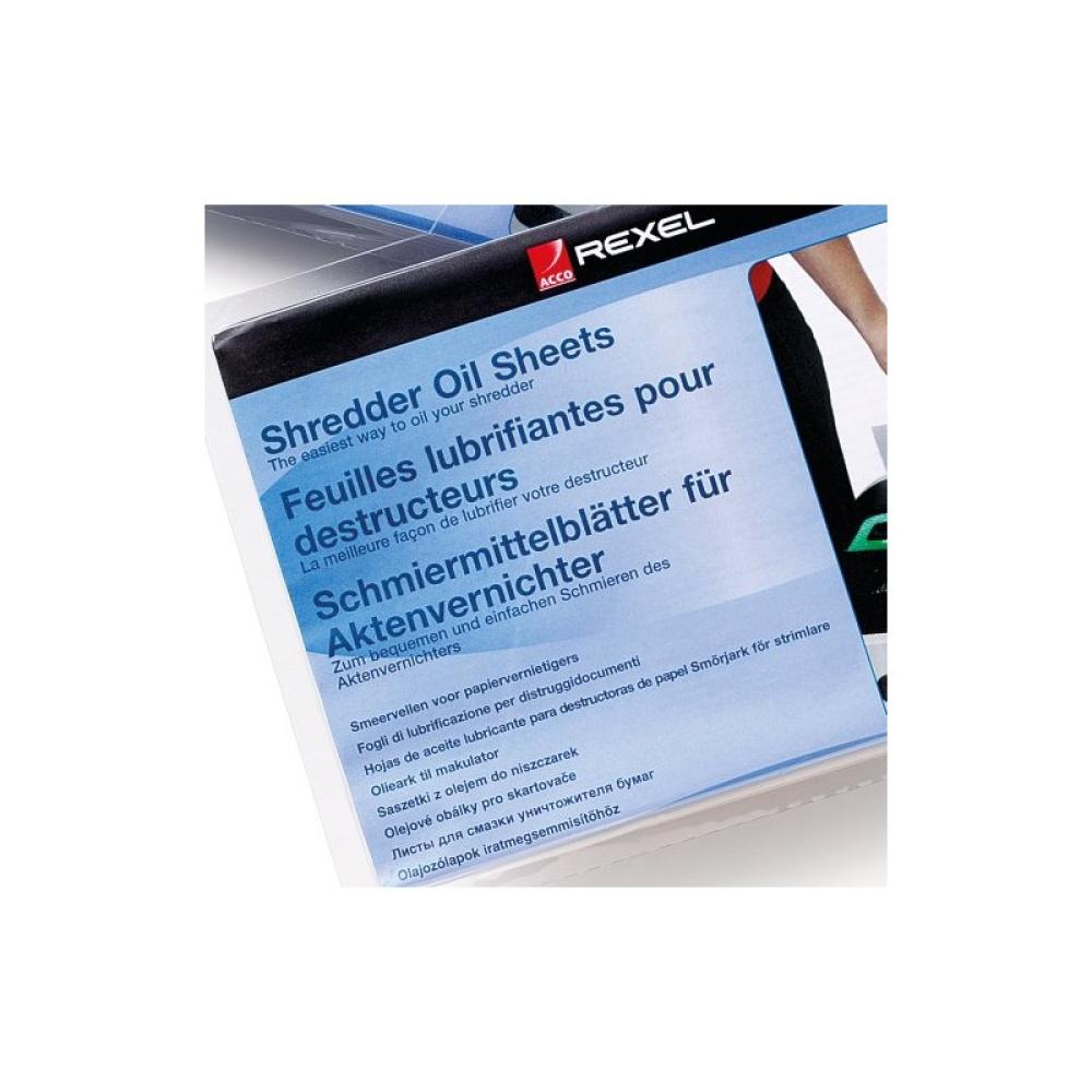 Rexel - Láminas lubricantes para destructora (20)
