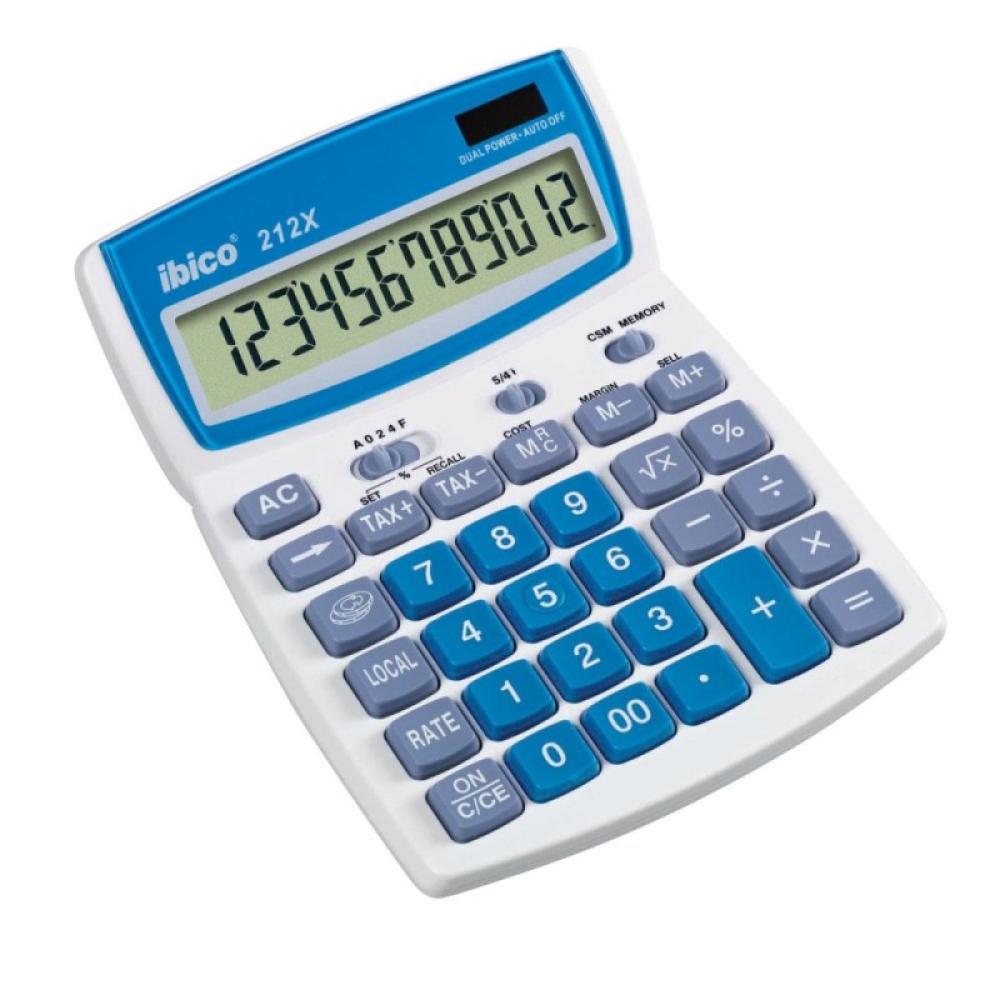 Ibico - 212X calculadora Escritorio Calculadora básica Azul, Blanco