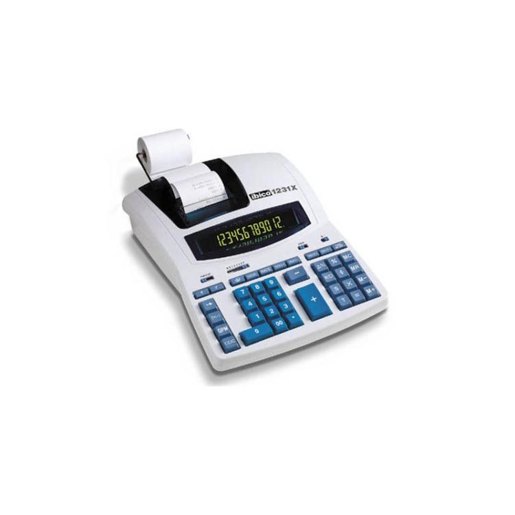 Ibico - 1231X calculadora Escritorio Calculadora de impresión Azul, Blanco