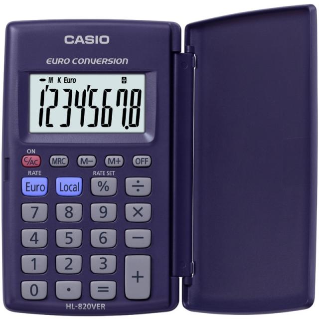 Casio - HL-820VER calculadora Bolsillo Calculadora básica Azul