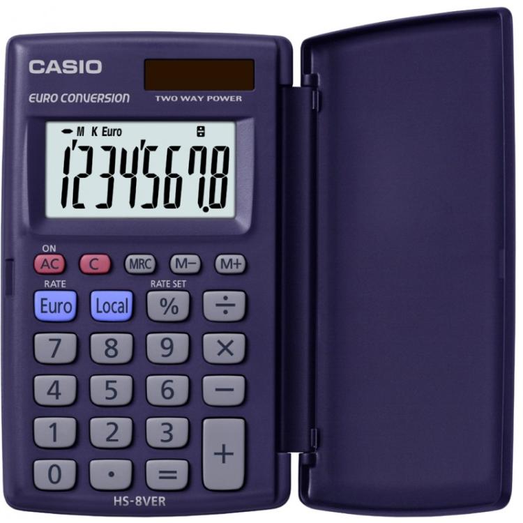 Casio - HS-8VER calculadora Bolsillo Calculadora básica Azul