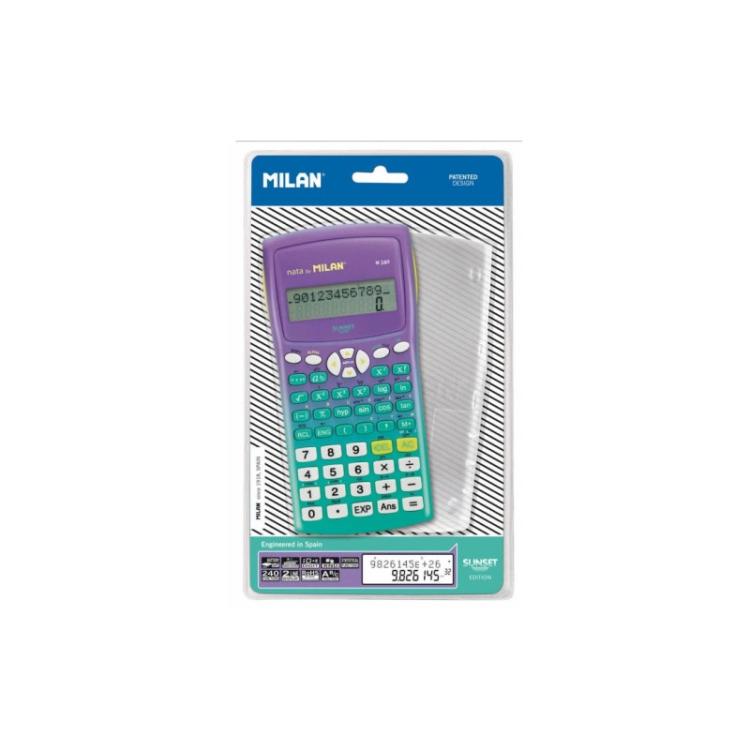 Milan - 159110SNGRBL calculadora Bolsillo Calculadora científica Lila, Turquesa