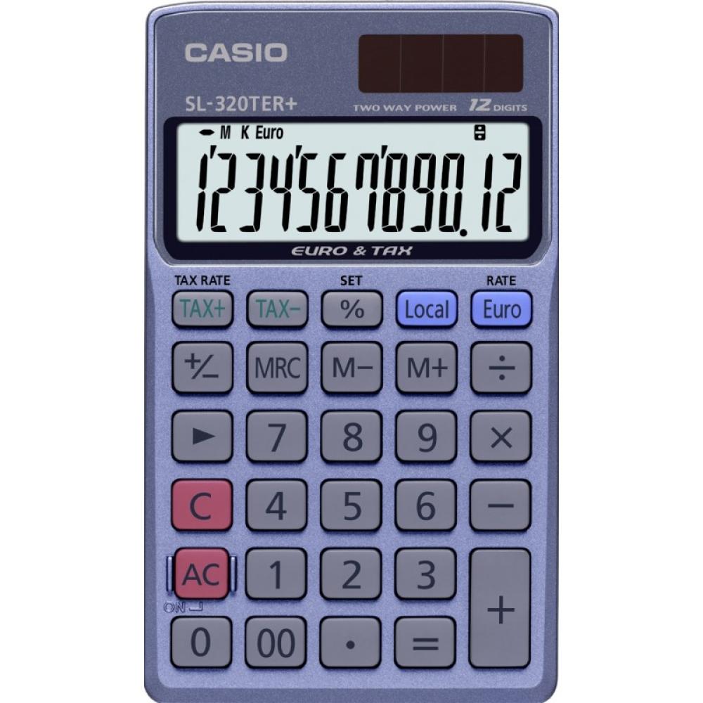 Casio - SL-320TER+ calculadora Bolsillo Calculadora básica Azul