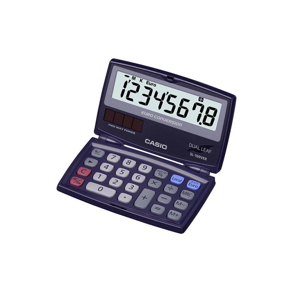 Casio - SL-100VER calculadora Bolsillo Pantalla de calculadora Azul