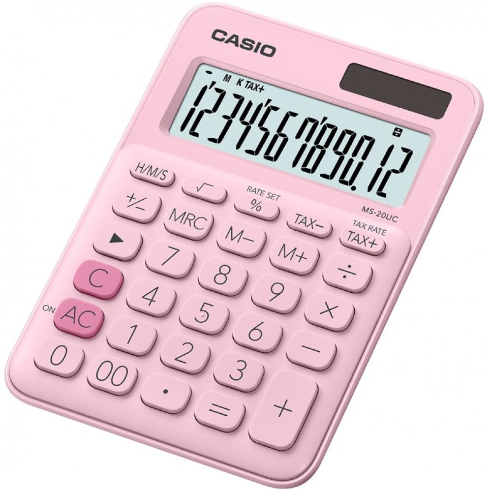 Casio - MS-20UC-PK calculadora Escritorio Calculadora básica Rosa