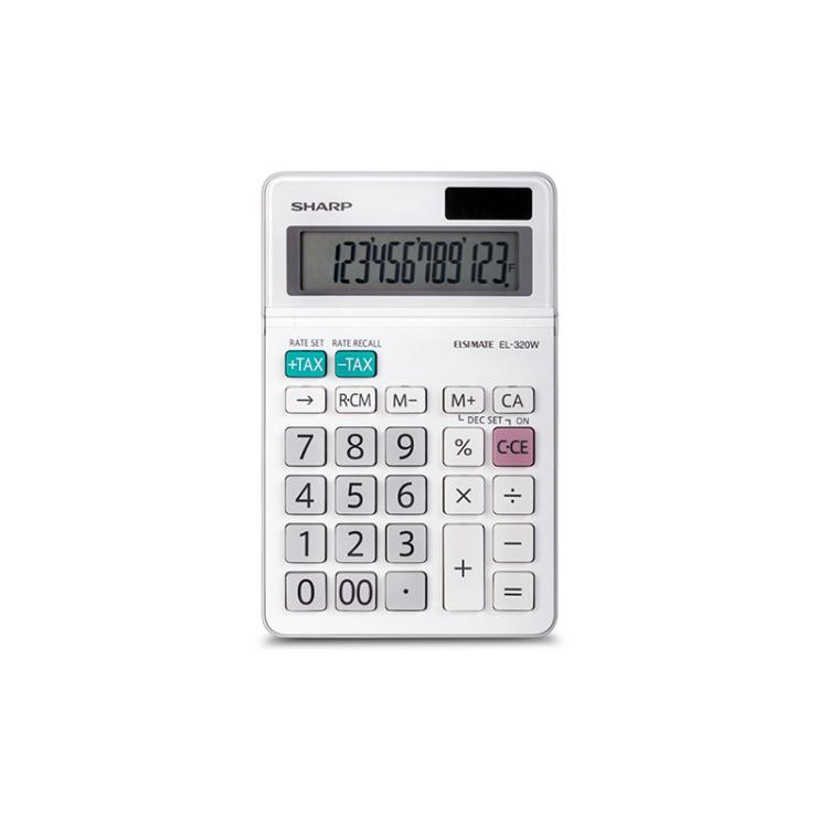Sharp - EL320WB calculadora Escritorio Calculadora básica Blanco