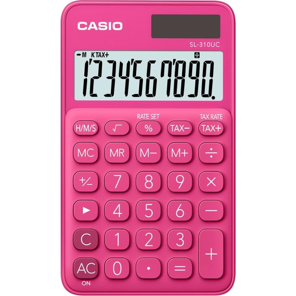 Casio - SL-310UC-RD calculadora Bolsillo Calculadora básica Rojo