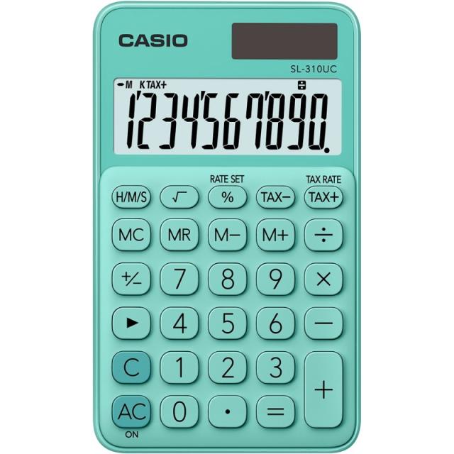 Casio - SL-310UC-GN calculadora Bolsillo Calculadora básica Verde