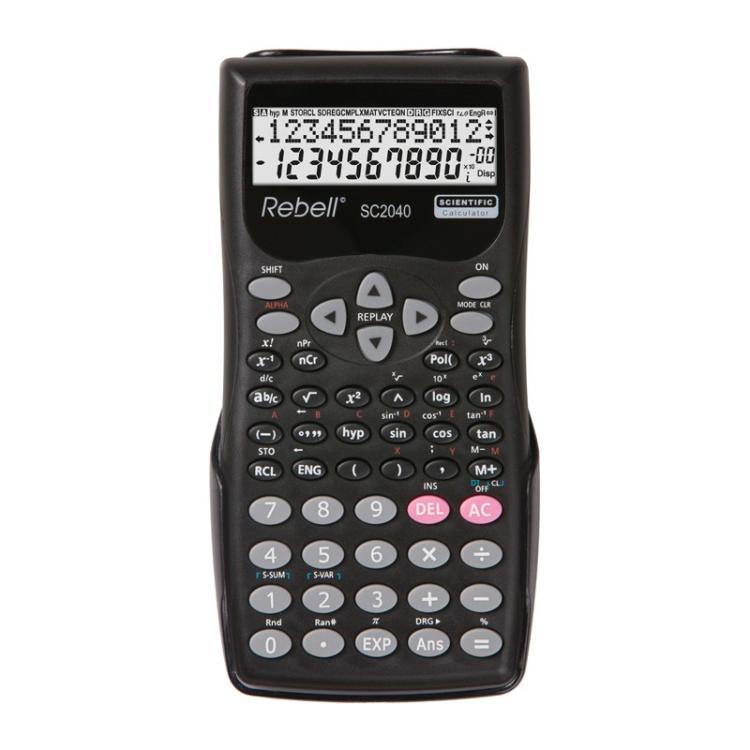 Rebell - SC2040 calculadora Bolsillo Calculadora científica Negro