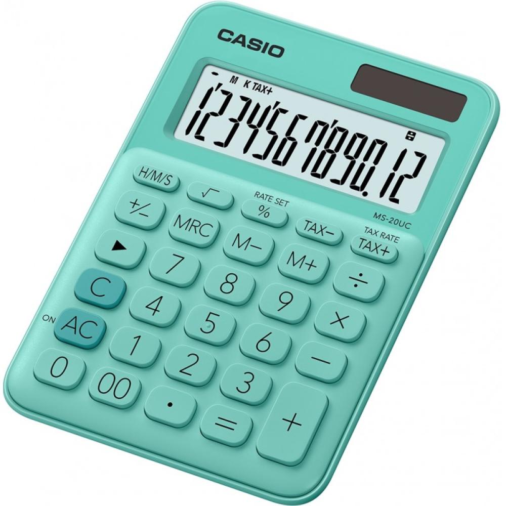 Casio - MS-20UC-GN calculadora Escritorio Calculadora básica Verde