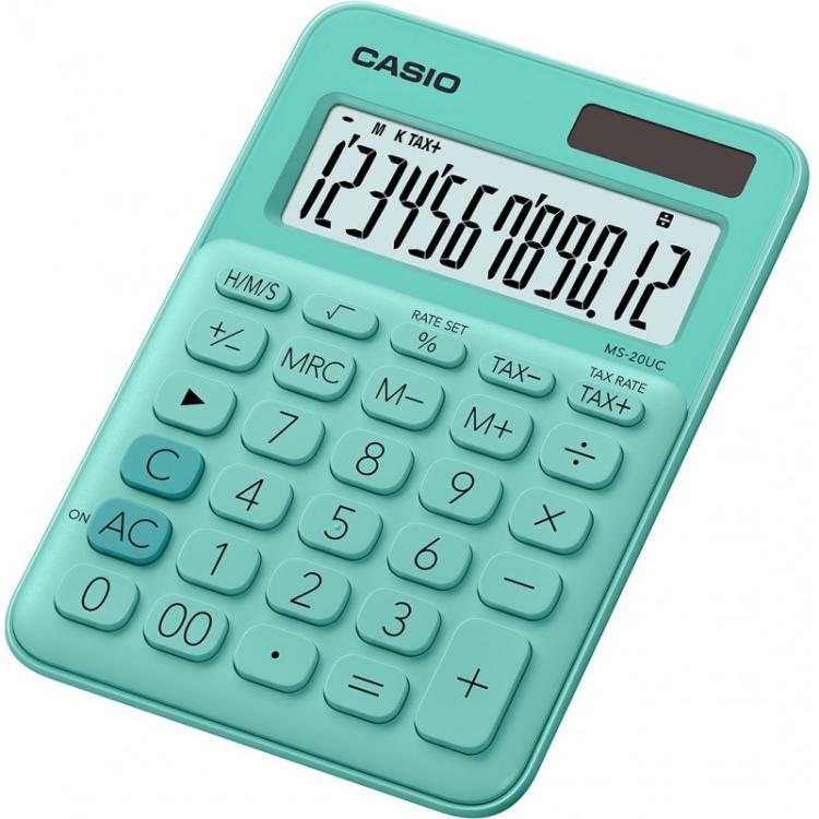 Casio - MS-20UC-GN calculadora Escritorio Calculadora básica Verde