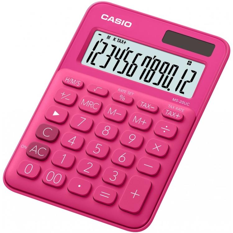 Casio - MS-20UC-RD calculadora Escritorio Calculadora básica Rojo