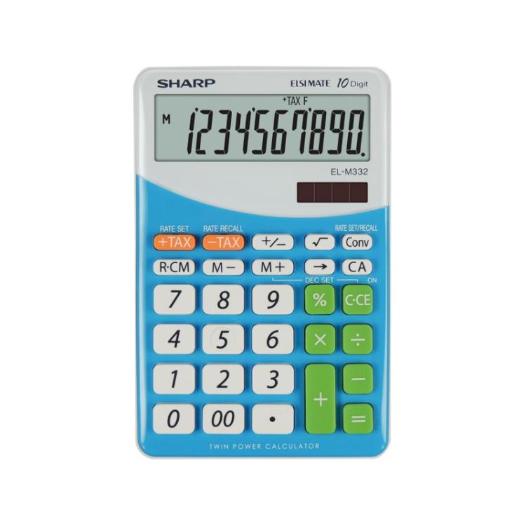 Sharp - EL M332 BBL - BLU calculadora Escritorio Calculadora financiera Azul
