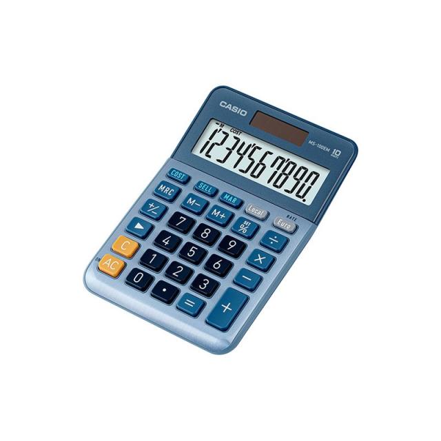 Casio - MS-100EM calculadora Escritorio Pantalla de calculadora Multicolor