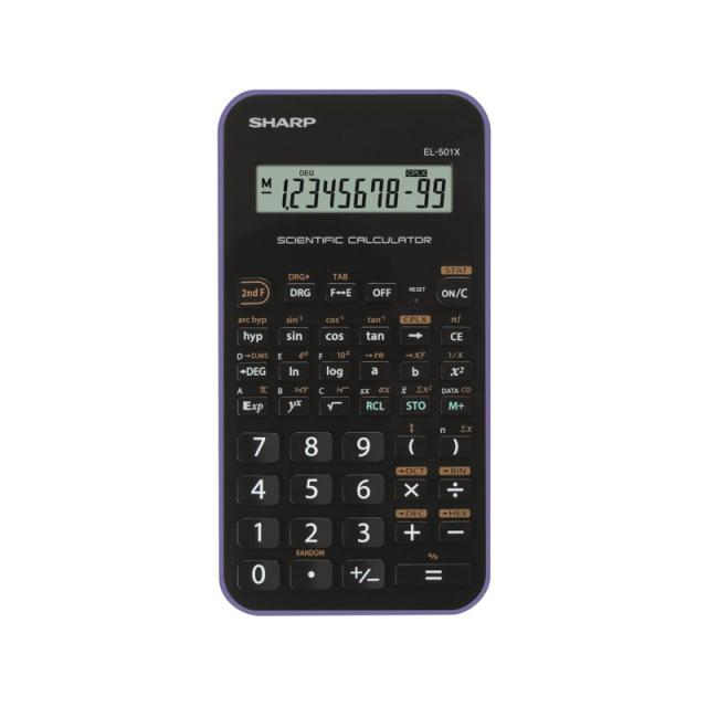 Sharp - EL-501X calculadora Bolsillo Calculadora científica Negro, Violeta