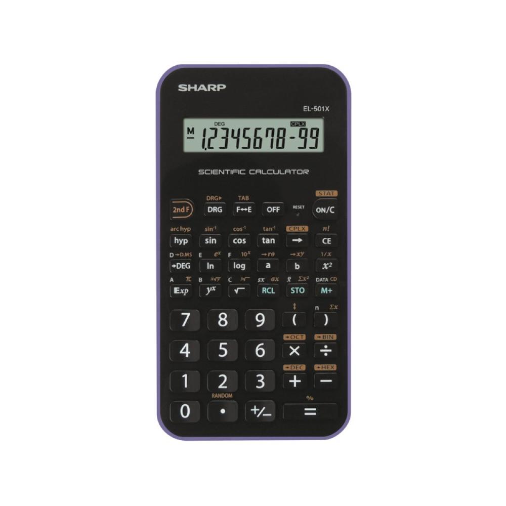Sharp - EL-501X calculadora Bolsillo Calculadora científica Negro, Violeta