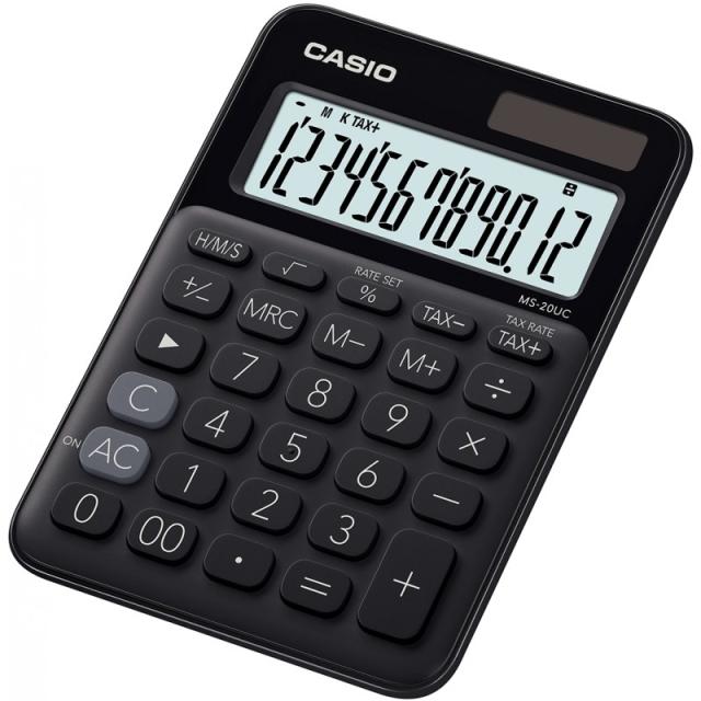 Casio - MS-20UC-BK calculadora Escritorio Calculadora básica Negro
