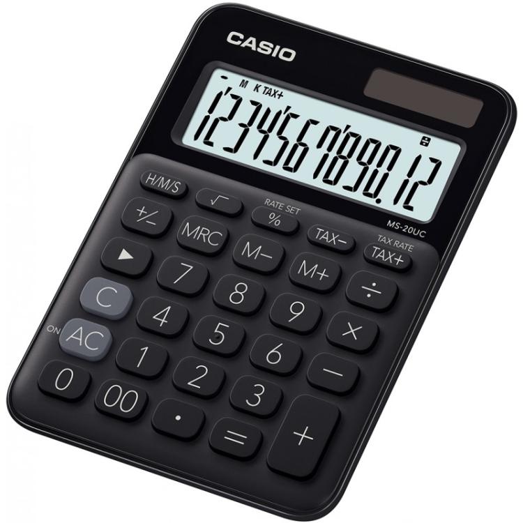 Casio - MS-20UC-BK calculadora Escritorio Calculadora básica Negro