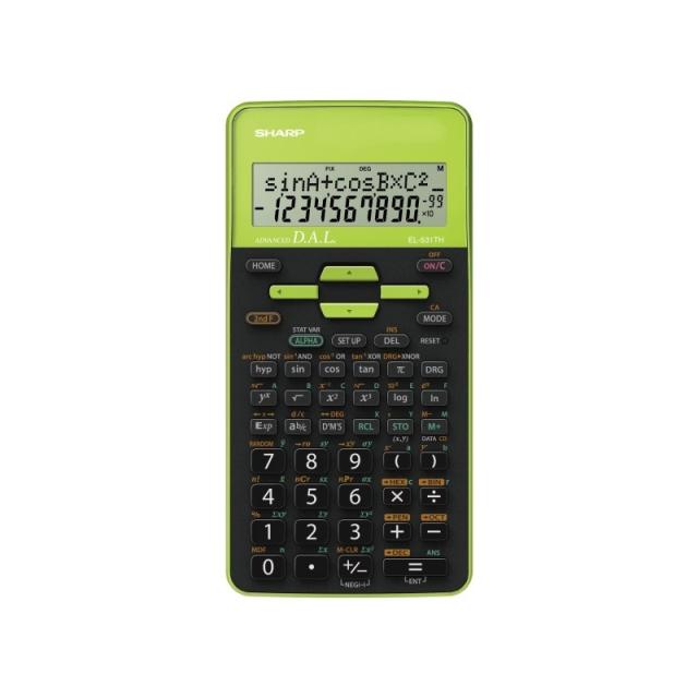 Sharp - EL-531TH calculadora Bolsillo Calculadora científica Negro, Verde