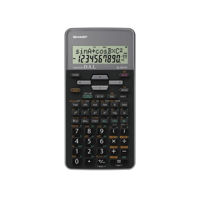 Sharp - EL-531TH calculadora Bolsillo Calculadora científica Negro, Gris