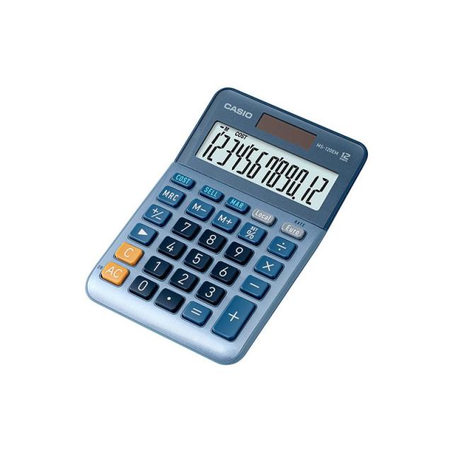 Casio - MS-120EM calculadora Escritorio Pantalla de calculadora Azul