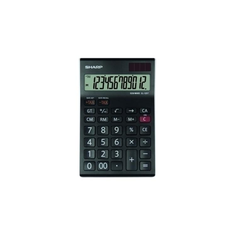 Sharp - CALCULADORA SOBR.SHARP 12 DIG. EL-125T