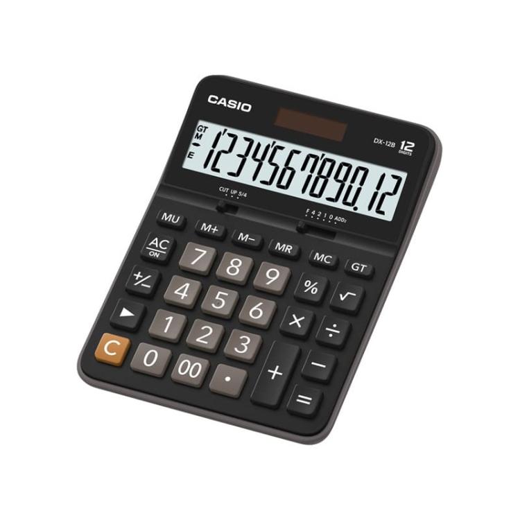 Casio - DX-12B calculadora Escritorio Calculadora básica Negro