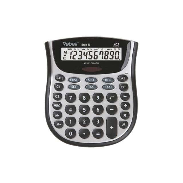 Rebell - CALCULADORA SOBR.REBELL 10 DIG. ERGO 10