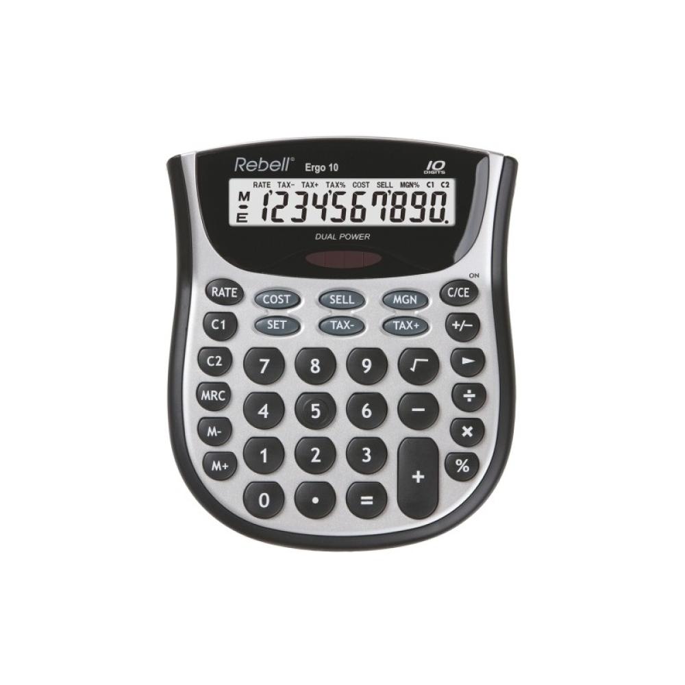 Rebell - CALCULADORA SOBR.REBELL 10 DIG. ERGO 10