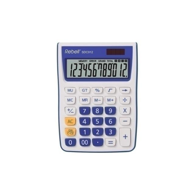 Rebell - CALCULADORA MESA REBELL 12 DIG. 912 AZUL