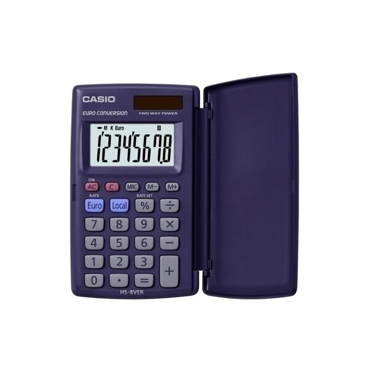 Casio - CALCULADORA BOLS.CASIO 8 DIG. HS-8VER