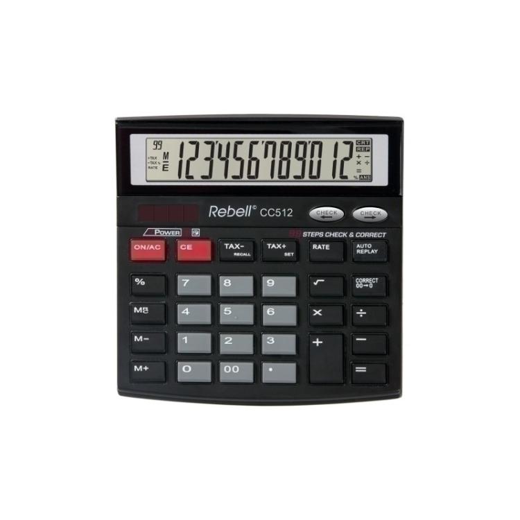 Rebell - CALCULADORA SOBR.REBELL 12 DIG. CC512 BX
