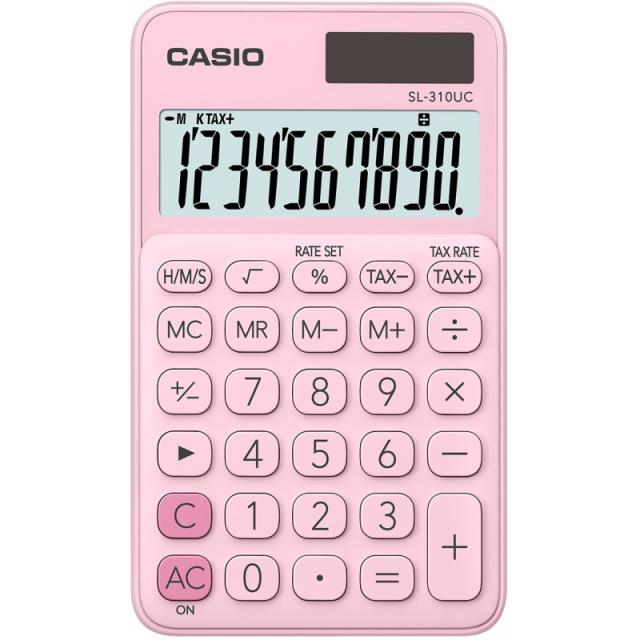 Casio - SL-310UC-PK calculadora Bolsillo Calculadora básica Rosa