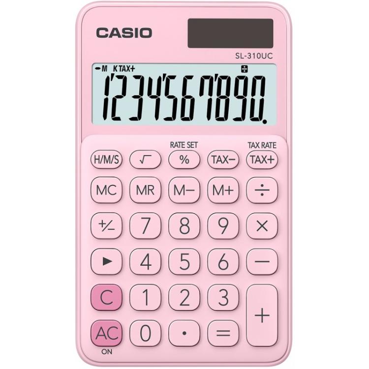 Casio - SL-310UC-PK calculadora Bolsillo Calculadora básica Rosa