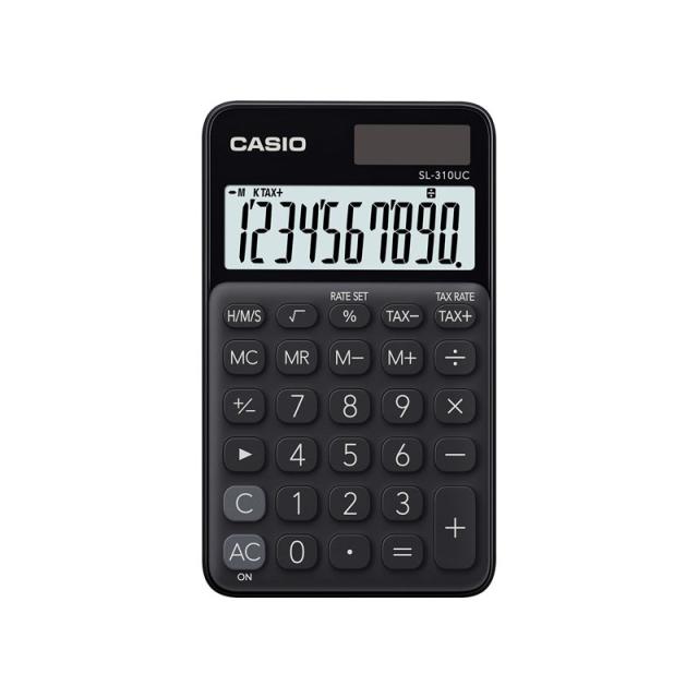 Casio - SL-310UC-BK calculadora Bolsillo Calculadora básica Negro