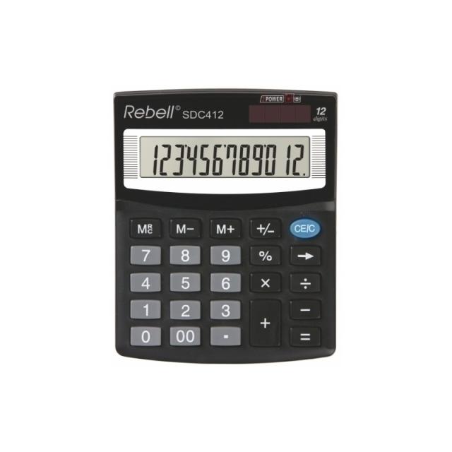 Rebell - CALCULADORA SOBR.REBELL 12 DIG. SDC412