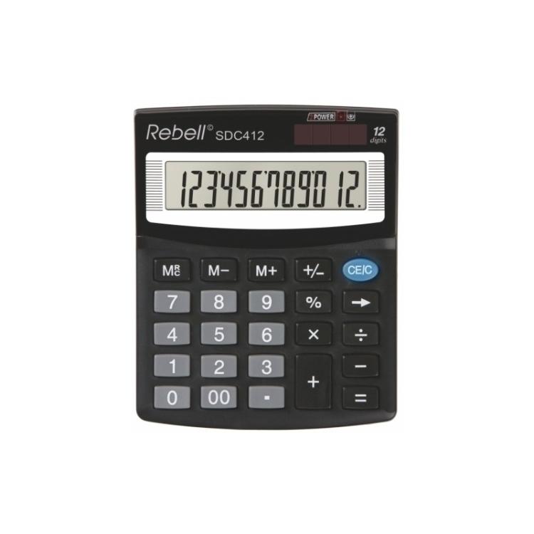 Rebell - CALCULADORA SOBR.REBELL 12 DIG. SDC412