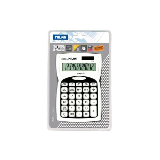 Milan - 152012BL calculadora Bolsillo Calculadora básica Negro